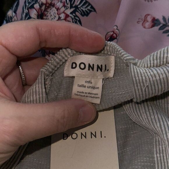 DONNI. S-L One Size Donni. Slouchy Ribbed Cardigan Sweater Duster - Picture 15 of 16